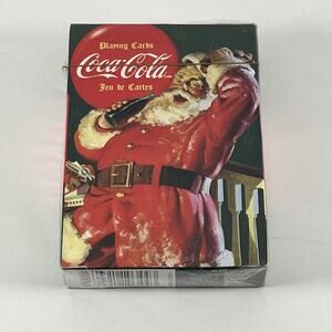 Coca Cola Playing Cards Deck Santa Holiday Vintage Style Sealed